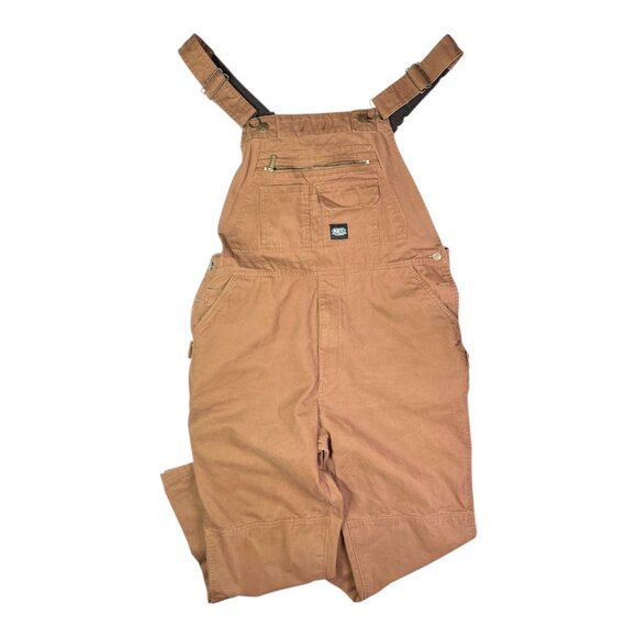 Key Size 40 Brown Cotton Overalls Carpenter *30.5" Inseam - Picture 1 of 16
